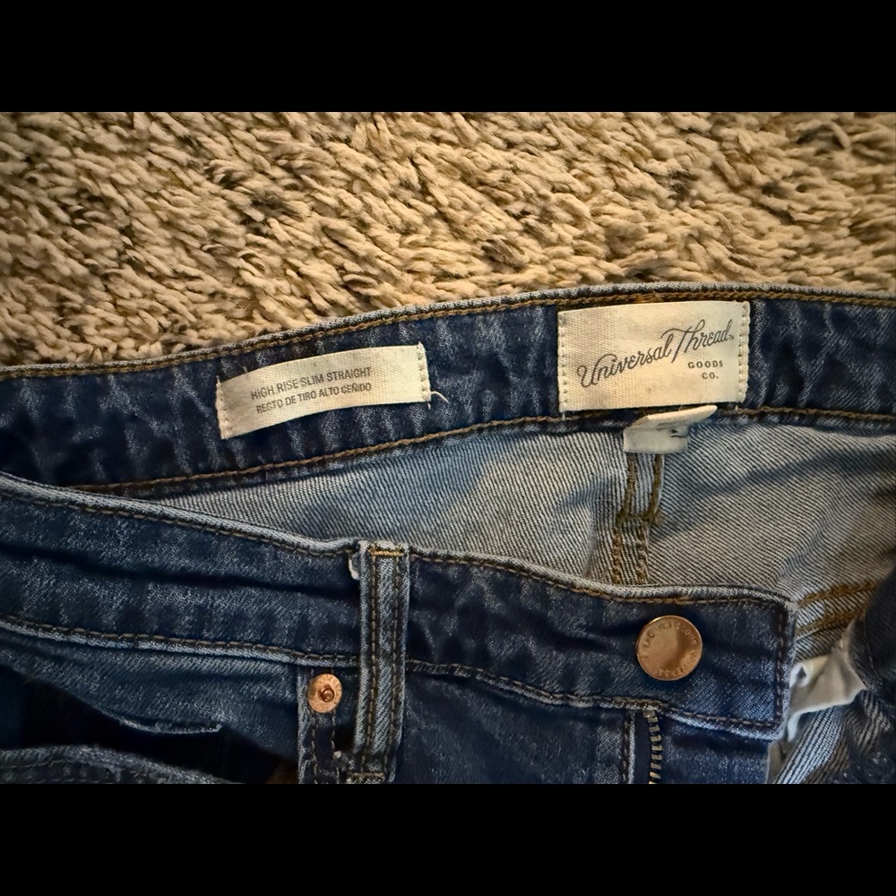 Universal Thread High Rise Slim Straight Jeans - Picture 3 of 5